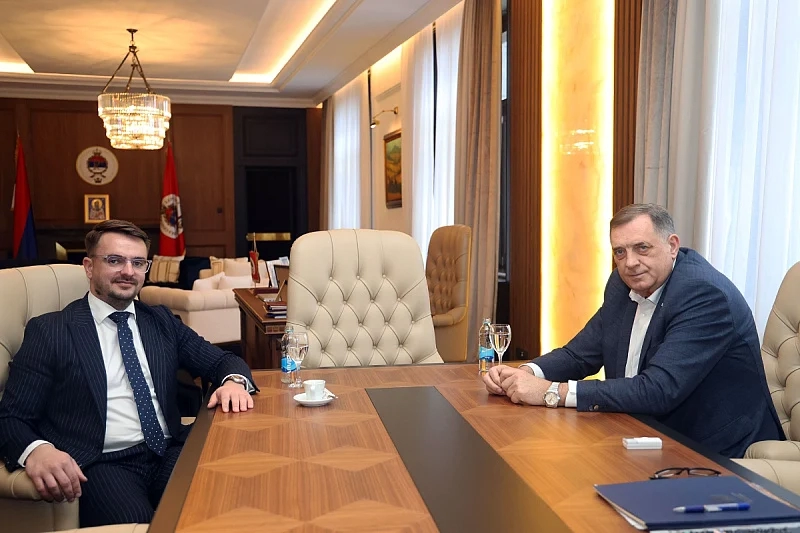 ŠTO ĆE REĆI ČOVIĆ? Dodik se sastao s HDZ-ovim potpredsjednikom RS-a, kažu da 'dijele mišljenje'